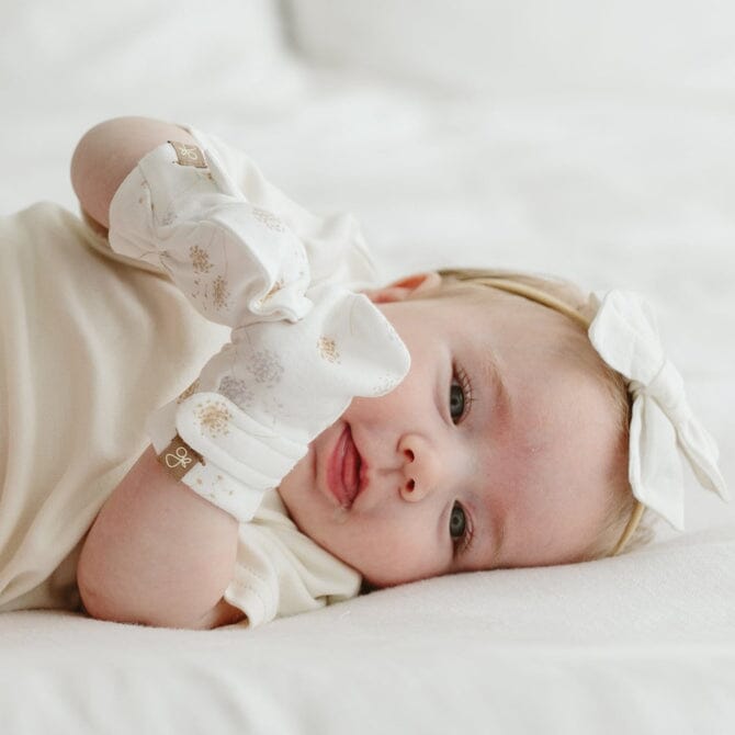 Stay-On Scratch Mittens - Dandelion Scratch Mitts Goumikids 
