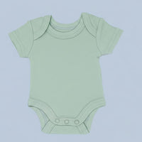 Turtle Motif White Bodysuit & Plain Sage Bodysuit Set Bodysuit / Vest Little Dreamer 
