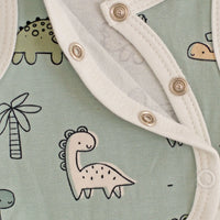 2 piece wrap top & trouser set, Dino Buddies, Teal Top & Trousers Tiny & Small 