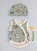 Incubator Vest & Round Hat Set, Dino Buddies (Teal) Incubator Vest & Hat Set Tiny & Small 