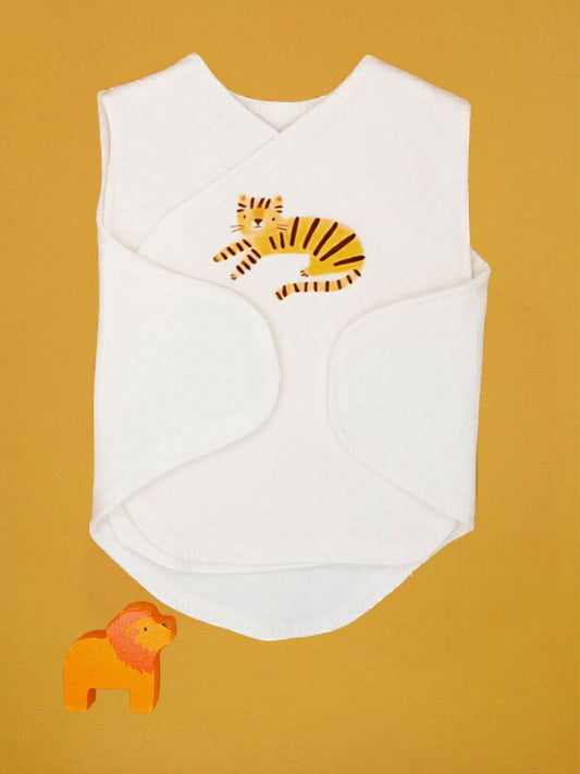 2 Pack Neonatal Vests, Organic Cotton, Safari Dreams Bodysuit / Vest Little Dreamer 