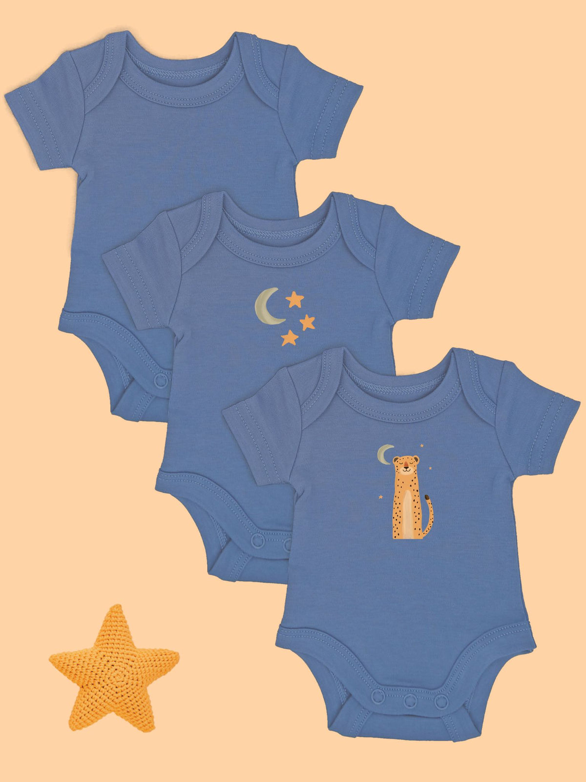 Tiger & Stars Premature Vests - 3 Pack