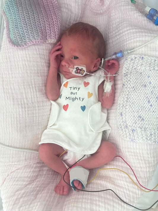 Premature Baby Incubator Vest With Velcro Closures. “Tiny But Mighty”