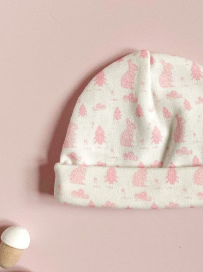 Premature Baby Hat, Bunny Meadow, Organic Cotton Tiny & Small