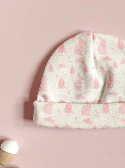 Premature Baby Hat, Bunny Meadow, Organic Cotton Tiny & Small