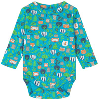 Piccalilly Short Sleeve Baby Bodysuits (Pack Of 2) - Tree Tops Bodysuit / Vest Piccalilly 