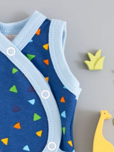 Premature Baby Incubator Vest, Triangle Drops Tiny & Small