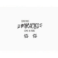 Cards & Message Cards & Gift Wrap Little Mouse Baby Clothing & Gifts Twins - Sometimes Miracles Come In Pairs 
