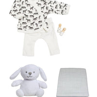 The Unisex Gift Box - Top & Trouser Set, Toy & Comforter Gift Set Little Mouse Baby Clothing & Gifts 