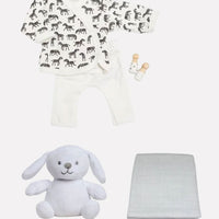 The Unisex Gift Box - Top & Trouser Set, Toy & Comforter Gift Set Little Mouse Baby Clothing & Gifts 
