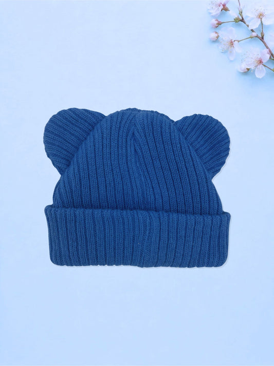 100% Cotton Knitted Tiny Baby Bear Hat - Multiple colours