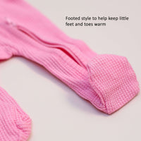 Footed Premature Baby Sleepsuit, Zips & Mitts - Candy Pink Sleepsuit / Babygrow Little Dreamer 