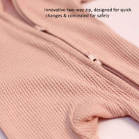 Premature Baby Sleepsuit With 2 Zips & Mitts - Dusky Pink Sleepsuit / Babygrow Little Dreamer 