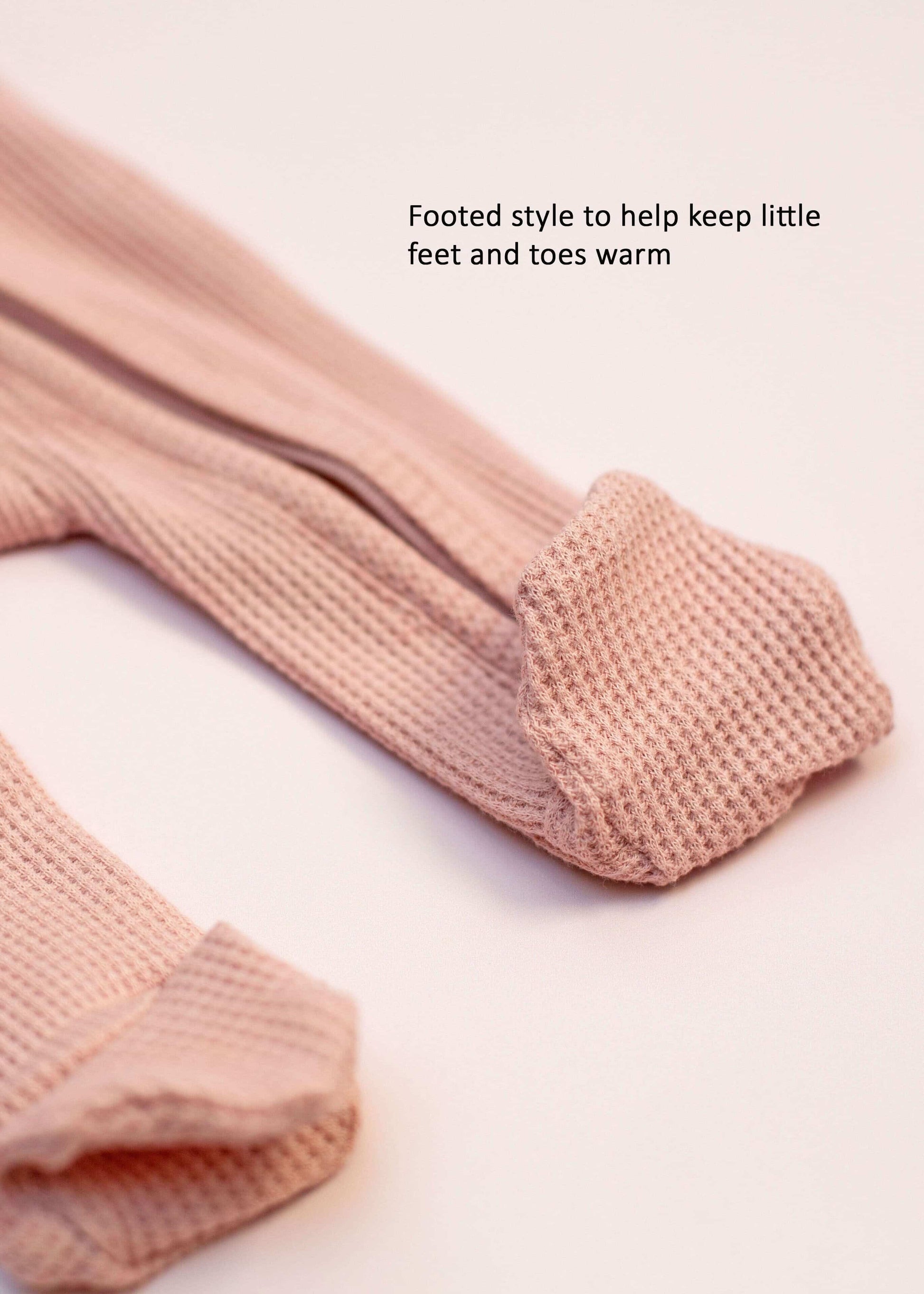 Premature Baby Sleepsuit With 2 Zips & Mitts - Dusky Pink Sleepsuit / Babygrow Little Dreamer 