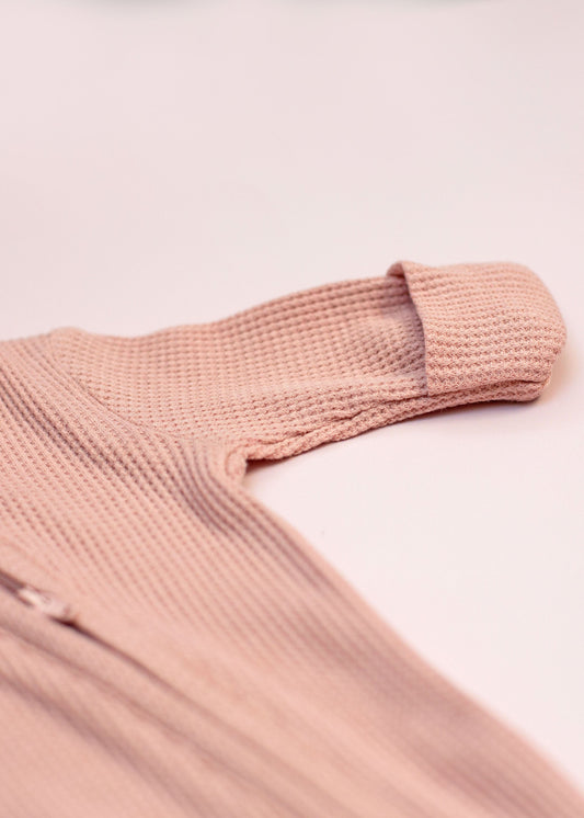 Premature Baby Sleepsuit With 2 Zips & Mitts - Dusky Pink Sleepsuit / Babygrow Little Dreamer 