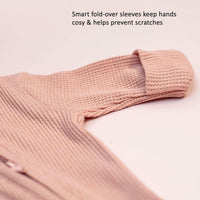 Premature Baby Sleepsuit With 2 Zips & Mitts - Dusky Pink Sleepsuit / Babygrow Little Dreamer 