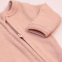 Premature Baby Sleepsuit With 2 Zips & Mitts - Dusky Pink Sleepsuit / Babygrow Little Dreamer 