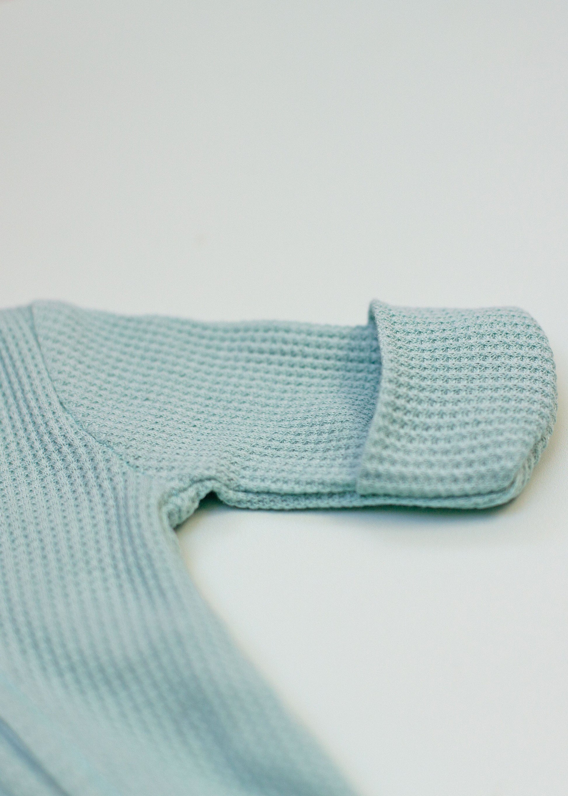 Tiny Baby Sleepsuit With Zips, Integrated Mitts, Footed - Mint Green/Blue Sleepsuit / Babygrow Little Dreamer 