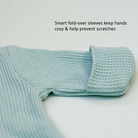 Tiny Baby Sleepsuit With Zips, Integrated Mitts, Footed - Mint Green/Blue Sleepsuit / Babygrow Little Dreamer 