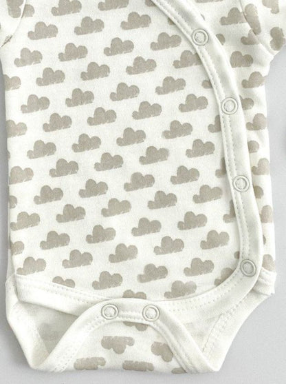 Bodysuit, Silver Cloud, Premium 100% Organic Cotton Tiny & Small