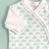 Dungaree & Top Set, Mint Cloud, Premium 100% Organic Cotton Tiny & Small