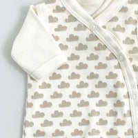 Dungaree & Top Set, Silver Cloud, Premium 100% Organic Cotton Tiny & Small