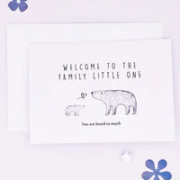 Cards & Message Cards & Gift Wrap Little Mouse Baby Clothing & Gifts Welcome To The Family Little One 