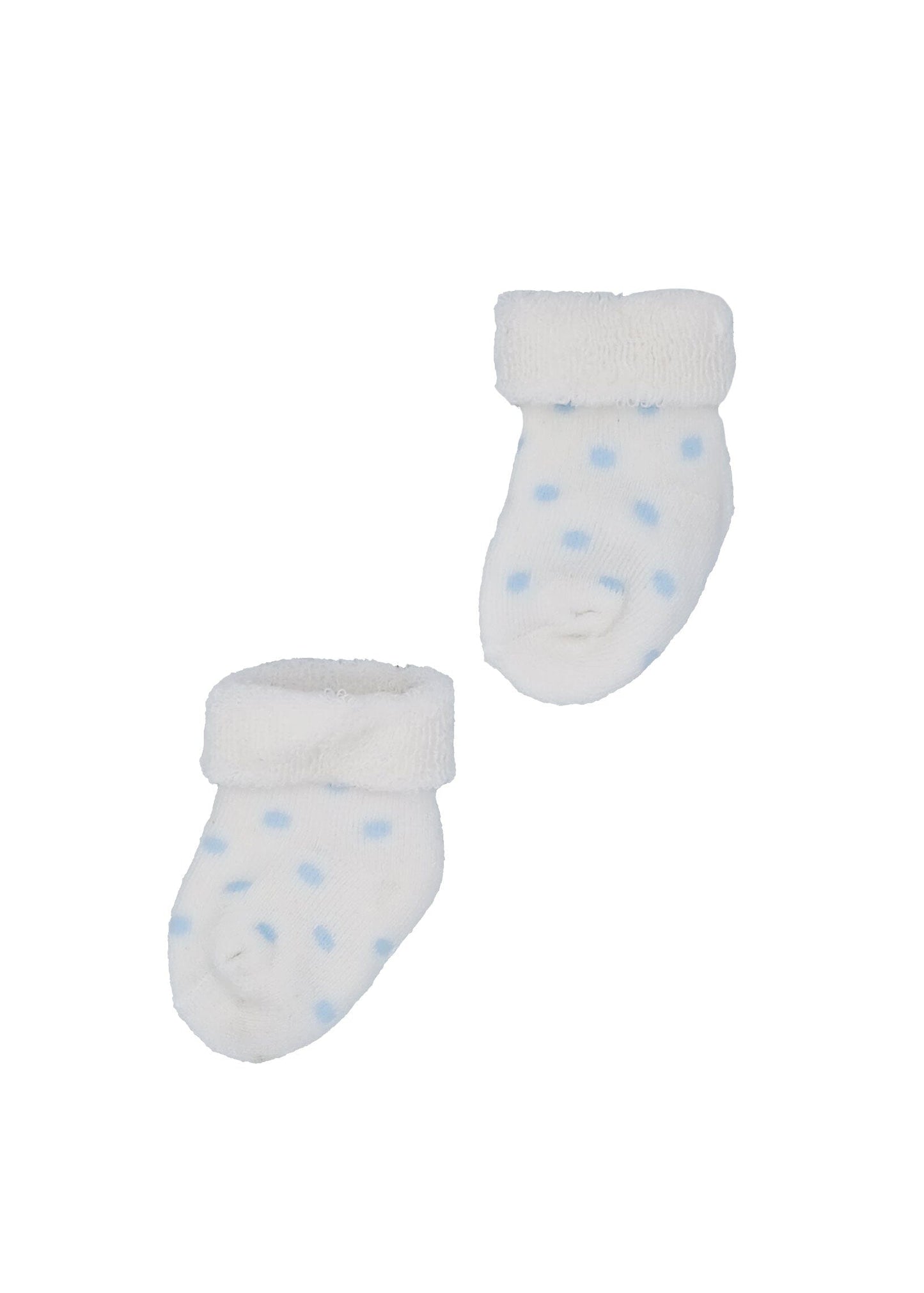 White With Blue Spots Stay-on Towelling Premature Baby Socks Socks Little Mouse Baby Clothing & Gifts 