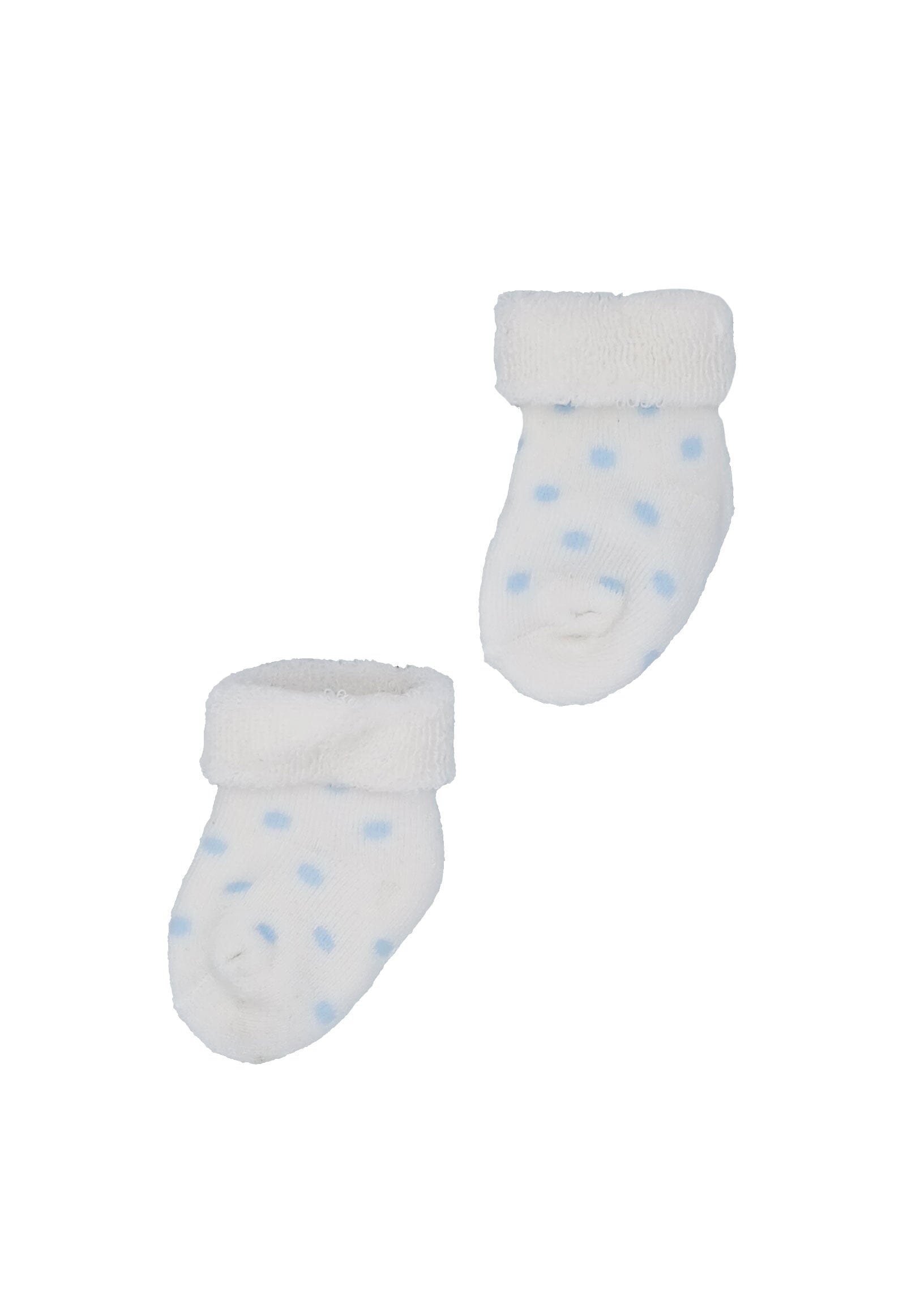 White With Blue Spots Stay-on Towelling Premature Baby Socks Socks Little Mouse Baby Clothing & Gifts 
