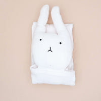 White 100% Organic Cotton Rabbit Comforter Little Dreamer