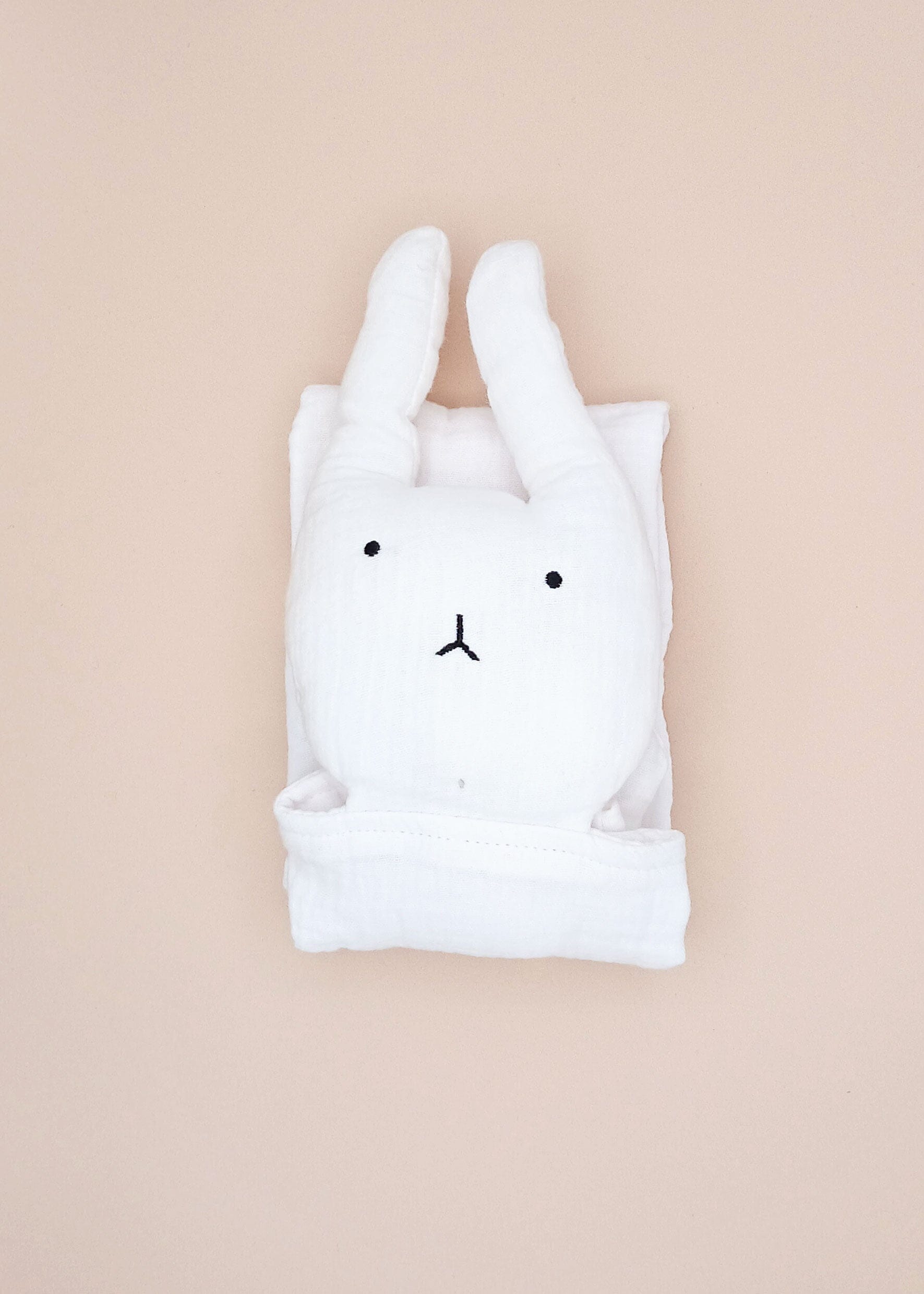 White 100% Organic Cotton Rabbit Comforter Little Dreamer