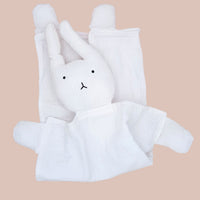 White 100% Organic Cotton Rabbit Comforter Little Dreamer