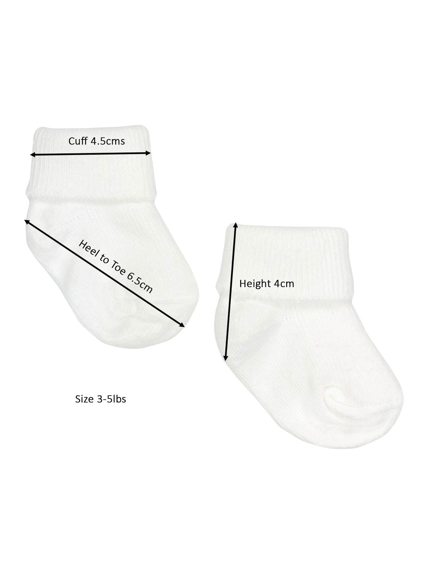 White Premature Baby Socks Socks Little Mouse Baby Clothing & Gifts 
