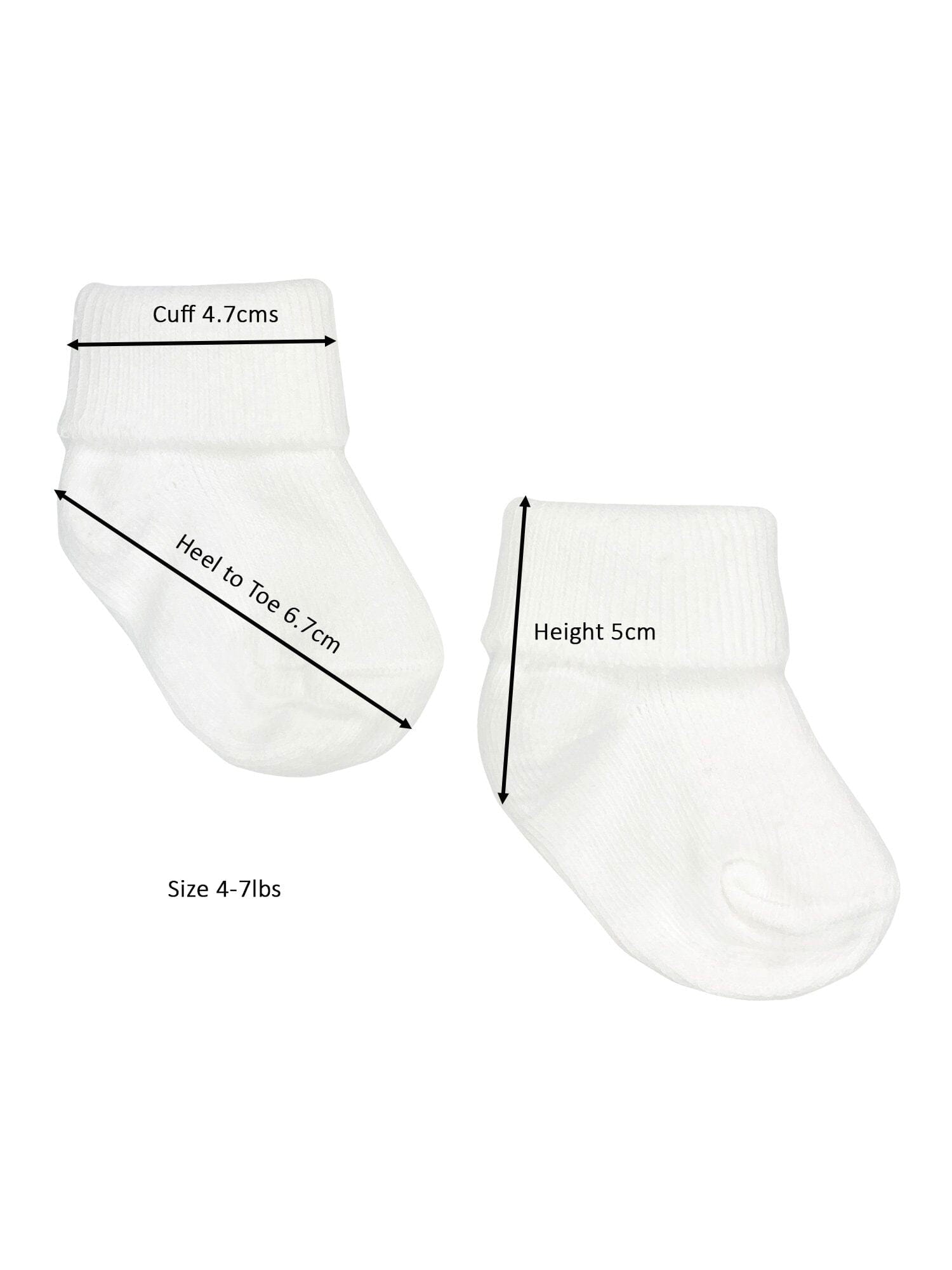 White Premature Baby Socks Socks Little Mouse Baby Clothing & Gifts 