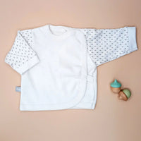 Early Baby Wraparound Top, White Top / T-shirt EEVI 
