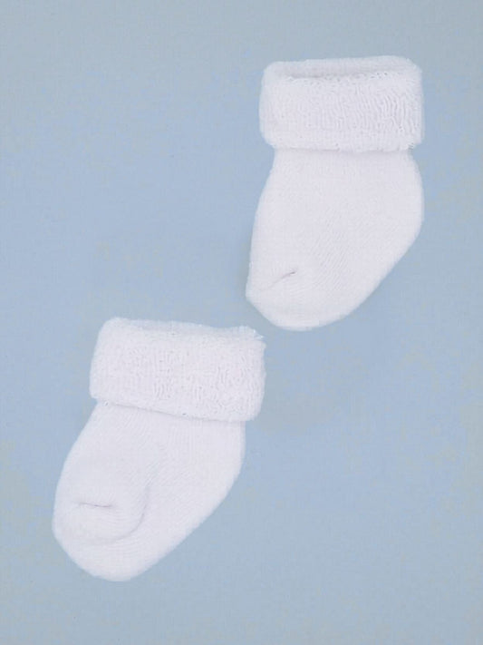 White Stay-on Towelling Premature Baby Socks Little Mouse Baby Clothing & Gifts