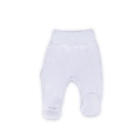 Early Baby Footed Trousers - White Trousers / Leggings EEVI 