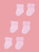 Set of three pairs of socks: Pink With White Spots Stay-on Towelling Premature Baby Socks Socks Little Mouse Baby Clothing & Gifts 
