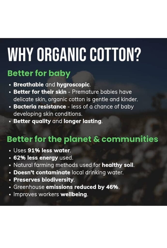 Preemie Incubator Vest, Little Zebras, 100% Organic Cotton - Incubator Vest - Tiny & Small
