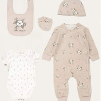 Organic 5 Piece Layette Set "Wild Flowers" Set HomeGrown Baby 