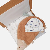 Woodland Animals Gift Box - Hat, Muslin and Snuggle Toy Gift Set Little Mouse Baby Clothing & Gifts 