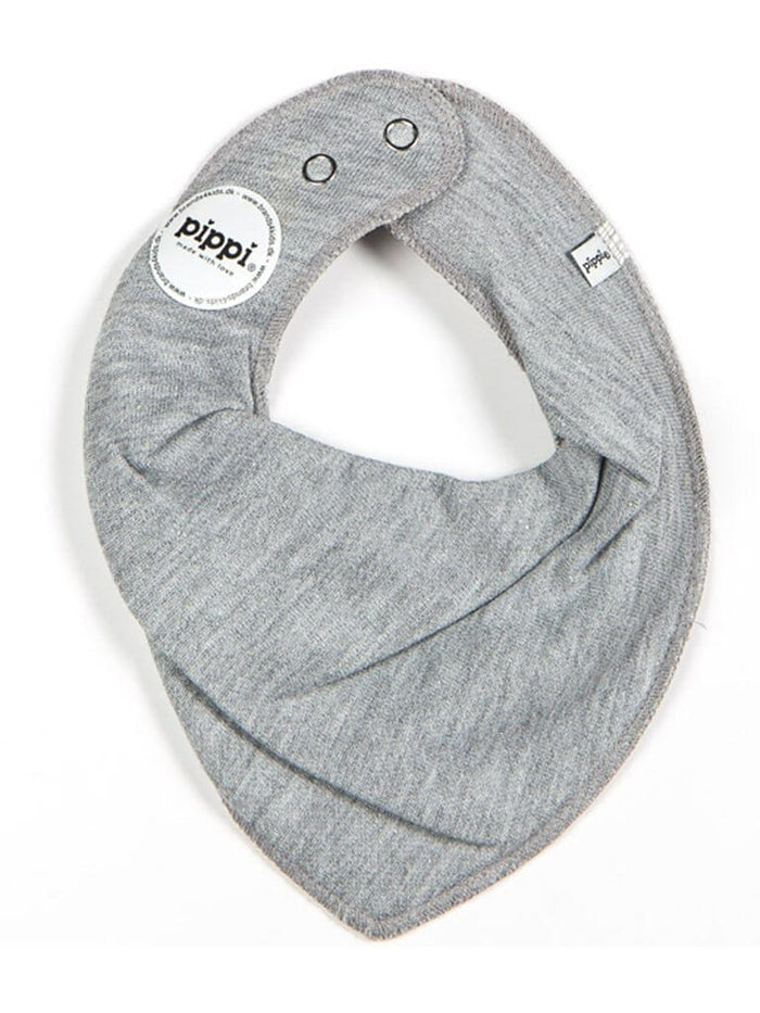 Organic Cotton Scarf Bib - Grey