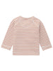 Long Sleeve Knit Top - Terracotta and Cream Stripe - Top / T-shirt - Noppies