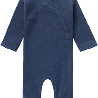 Premium Organic Ribbed Navy Sleepsuit Sleepsuit / Babygrow Noppies 