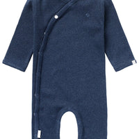 Premium Organic Ribbed Navy Sleepsuit Sleepsuit / Babygrow Noppies 