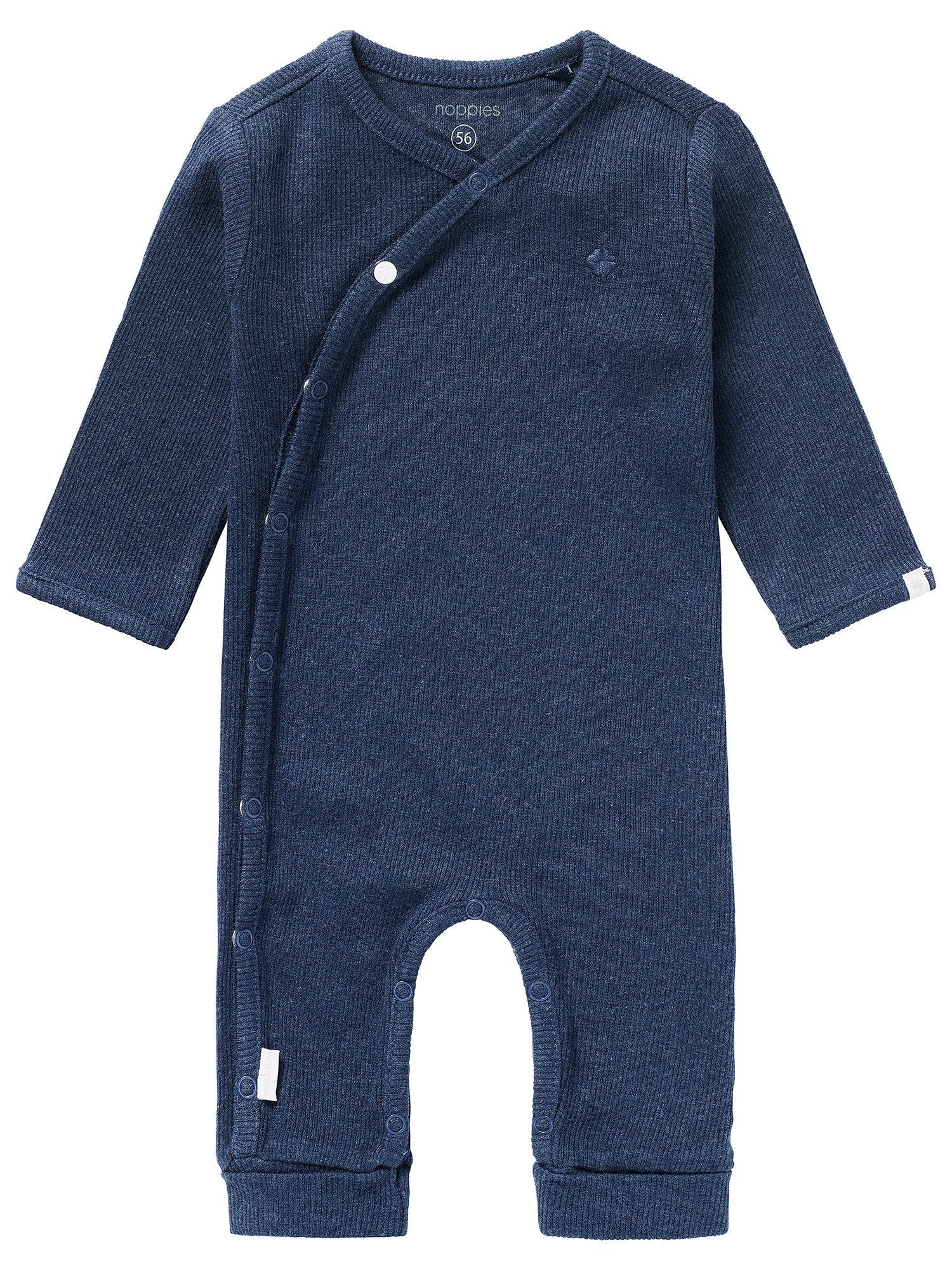 Tiny Baby Sleepsuit, Luxury Ribbed, Navy - Sleepsuit / Babygrow - Noppies