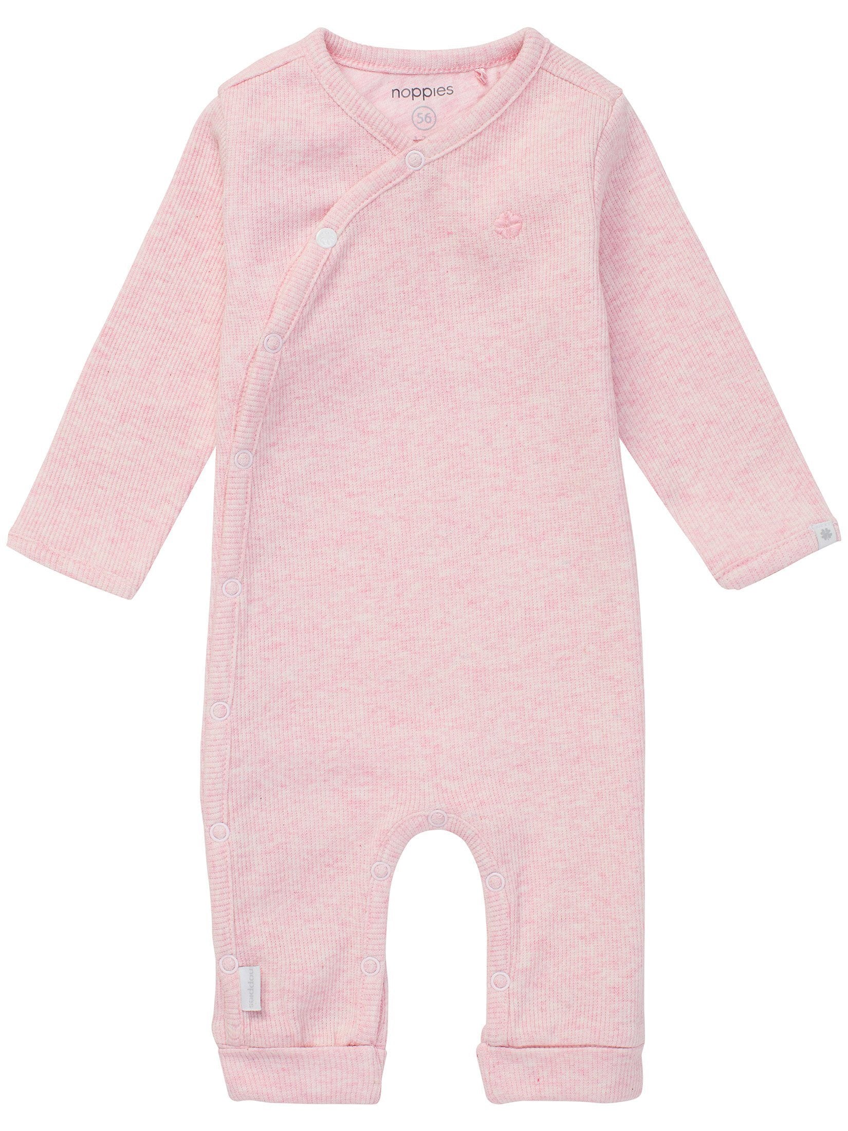 Footless Tiny Baby Sleepsuit - Premium, Pink - Sleepsuit / Babygrow - Noppies