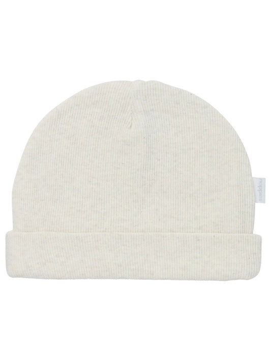 Luxury Organic Ribbed Hat - Oatmeal (Tiny Baby, 4-7lb) Hat Noppies 