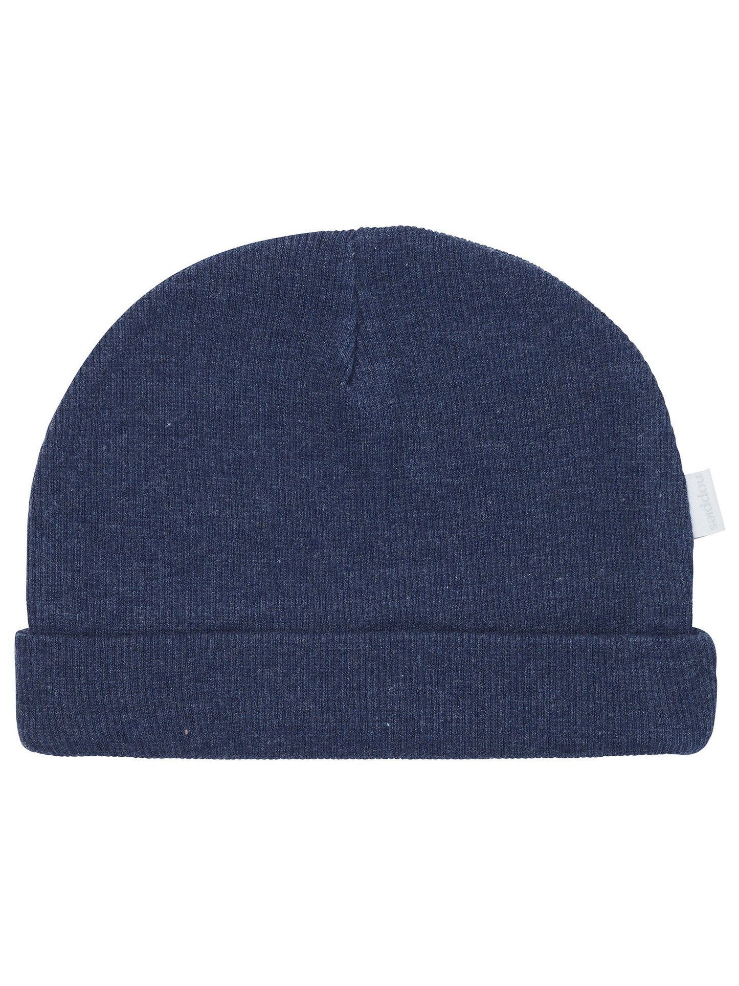 Luxury Organic Ribbed Hat - Navy (Tiny Baby, 4-7lb) Hat Noppies 