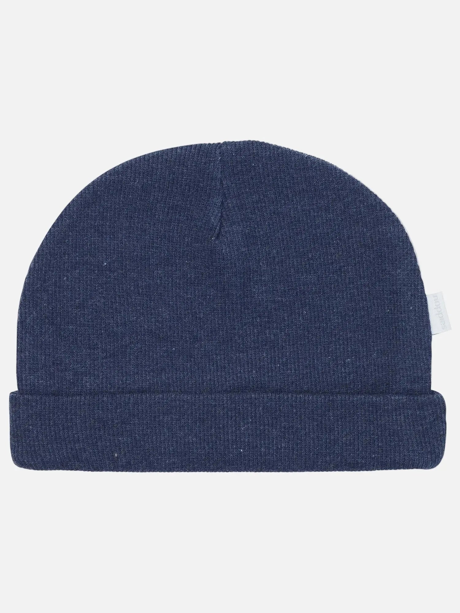 Luxury Organic Ribbed Hat - Navy (Tiny Baby, 4-7lb) Hat Noppies 